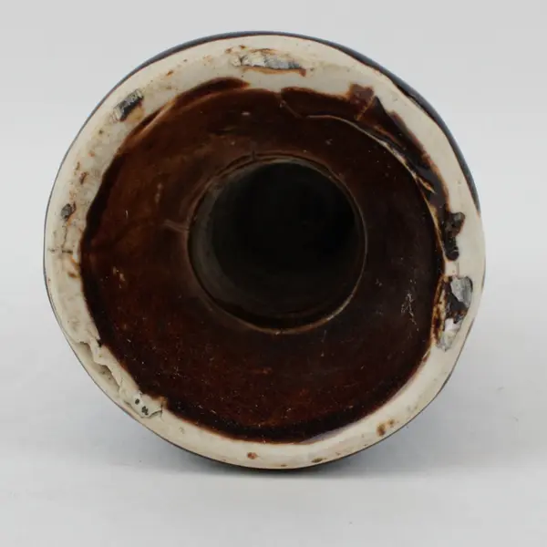 Brown Glazed Ceramic Telephone Insulator Industrial Collectible