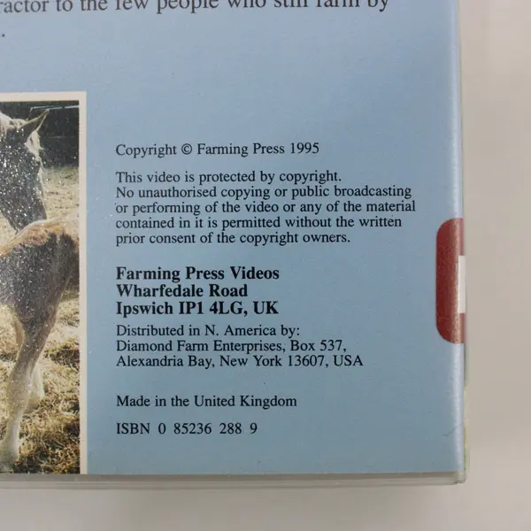 First Steps to the Furrow VHS Horse Training Farming Press Videos Clark Heiney