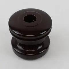 Brown Glazed Ceramic Utility Insulator Collectible