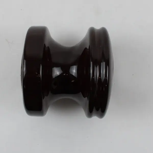 Brown Glazed Ceramic Utility Insulator Collectible
