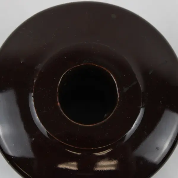 Brown Glazed Ceramic Utility Insulator Collectible