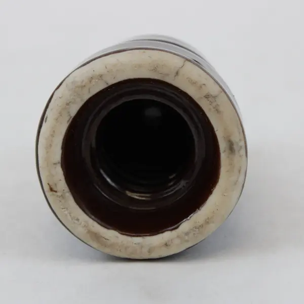 Brown Glazed Porcelain/Ceramic  Electrical Insulator 