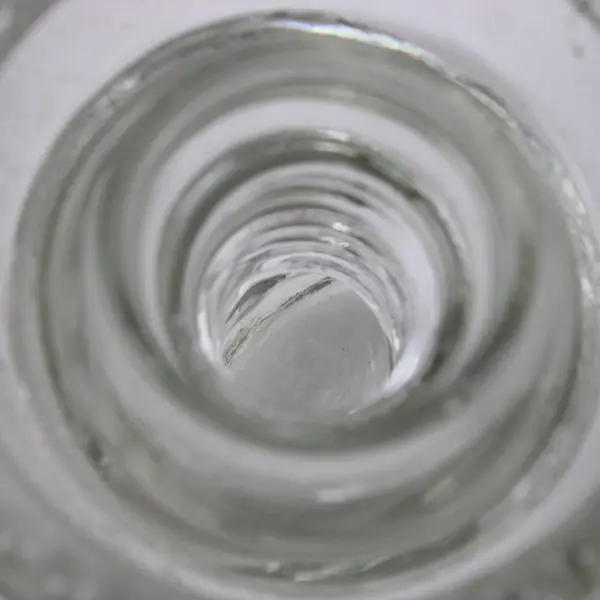 Hemingray-62 Clear Glass Dome Top Ribbed Insulator