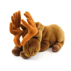 Dakin Lou Rankin Friends Miles the Moose Plush Brown Stuffed Animal 15"