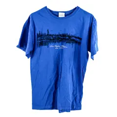 Port & Company Men's Blue Port Angeles Washington T-Shirt Medium