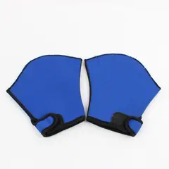 Blue Webbed Swim Gloves Medium Swimming Water Sports
