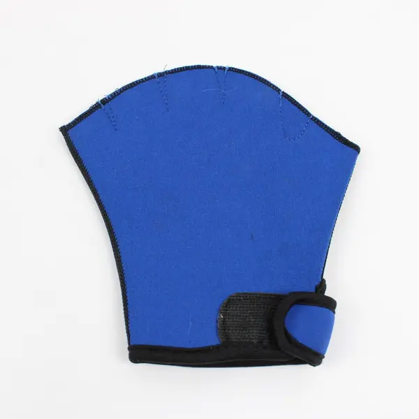 Blue Webbed Swim Gloves Medium Swimming Water Sports