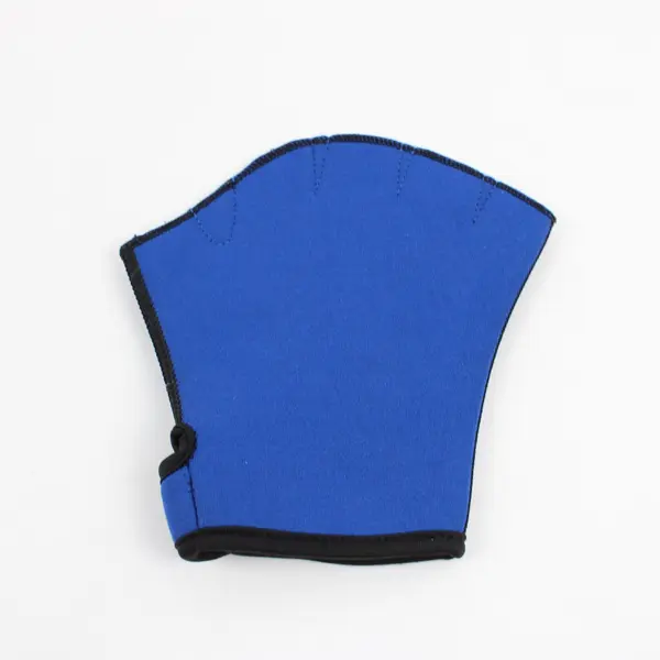 Blue Webbed Swim Gloves Medium Swimming Water Sports