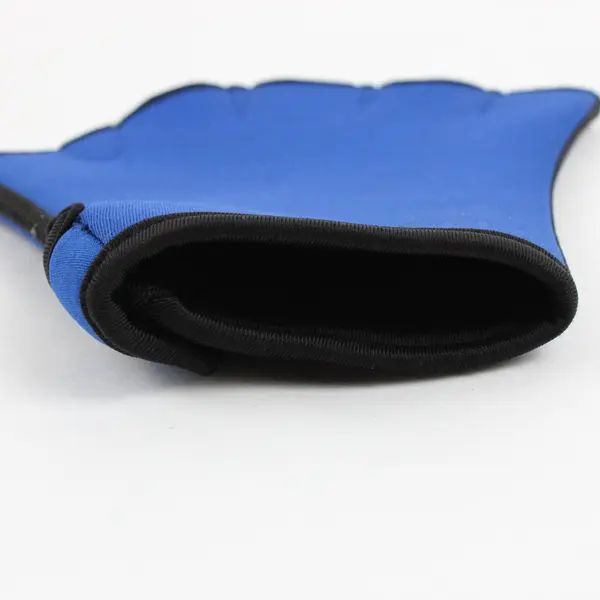 Blue Webbed Swim Gloves Medium Swimming Water Sports