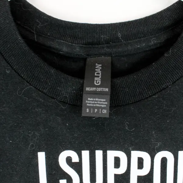Gildan Men's Black Graphic Tee I Support Putting Animal Abusers To Sleep Small