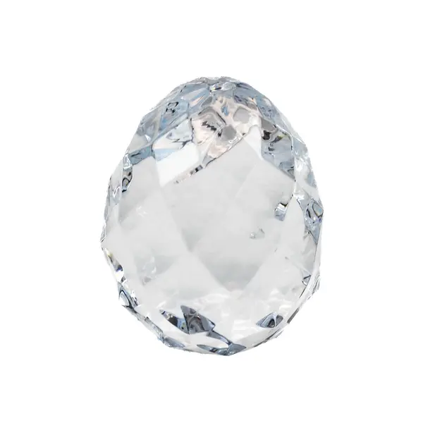 Faceted Clear Acrylic Paperweight Geometric Desk Decor 3.5 Inch