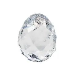 Faceted Clear Acrylic Paperweight Geometric Desk Decor 3.5 Inch