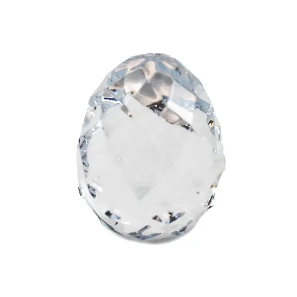 Faceted Clear Acrylic Paperweight Geometric Desk Decor 3.5 Inch