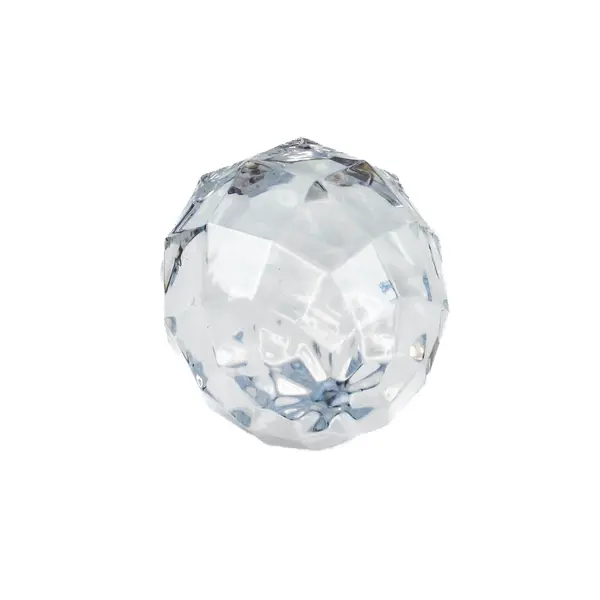 Faceted Clear Acrylic Paperweight Geometric Desk Decor 3.5 Inch