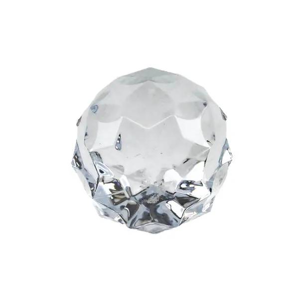 Faceted Clear Acrylic Paperweight Geometric Desk Decor 3.5 Inch