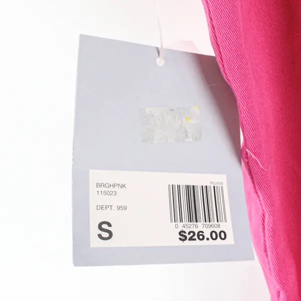 Cascade Blue Women's Small Pink Pull-On Pants Floral Embroidery NWT