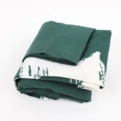 Green Chinese Calligraphy Wall Tapestry 35 x 36 Inch Home Decor