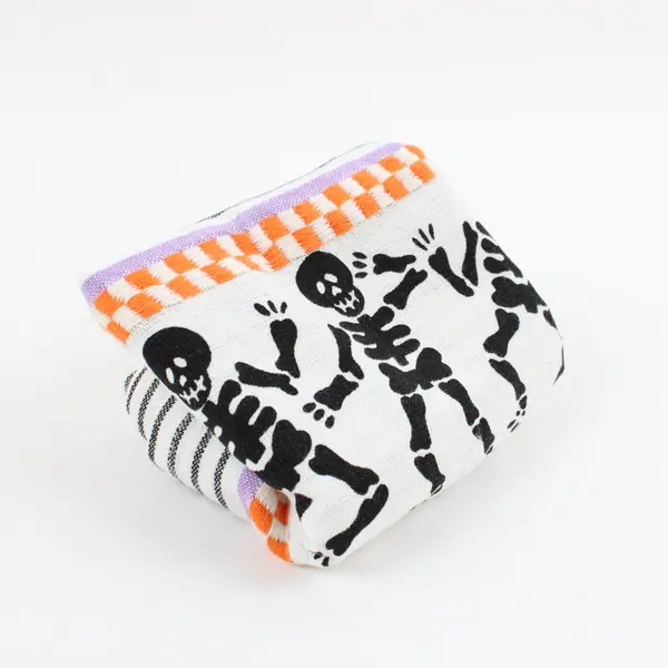 Avon Home Fashions Halloween Skeletons Cotton Tea Towel