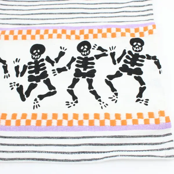 Avon Home Fashions Halloween Skeletons Cotton Tea Towel