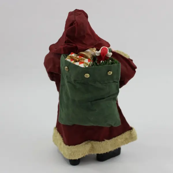 Vtg 1990s Windsor Collection Fabric Mache Santa Claus Figurine 10" Original Box