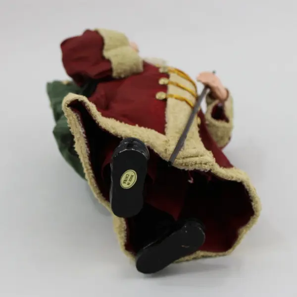 Vtg 1990s Windsor Collection Fabric Mache Santa Claus Figurine 10" Original Box
