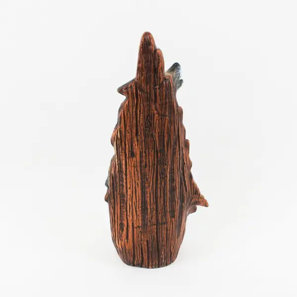 Ceramic Native American Wolf Spirit Totem