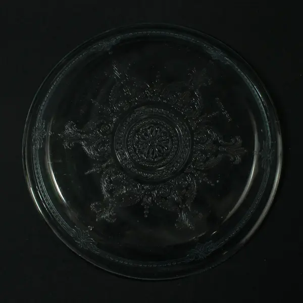 Vintage Anchor Hocking Fire-King Philbe Clear Glass Round Pie Dish 9"