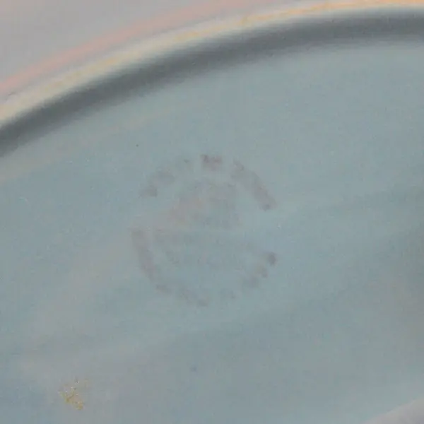 Vernon Kilns Early California Turquoise 9.75-Inch Oval Serving Bowl