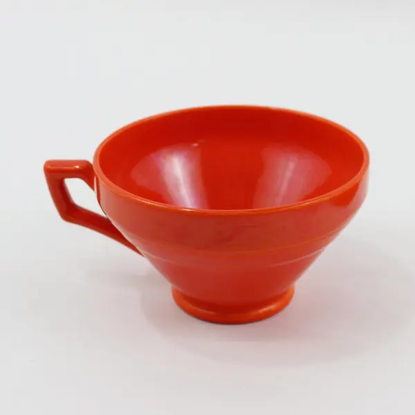 Vintage Vernon Kilns Early California Orange Cup and Saucer