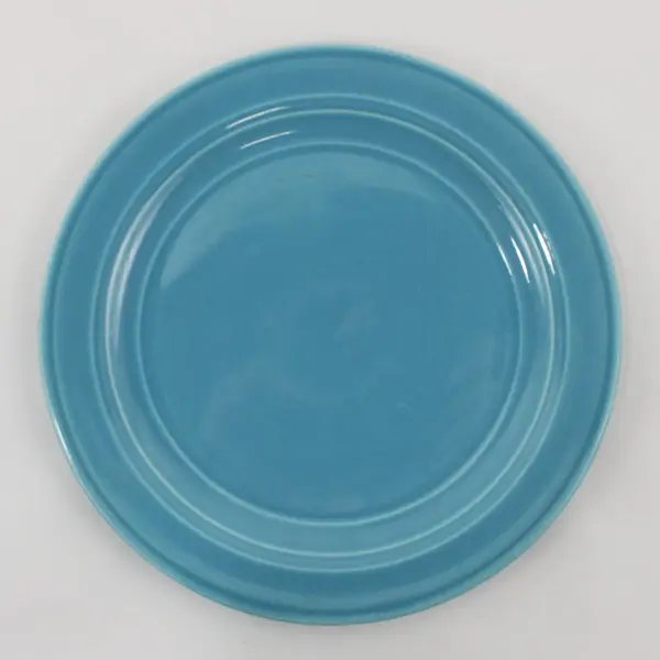Vintage Vernon Kilns Early California Turquoise Salad Plate 7.5"