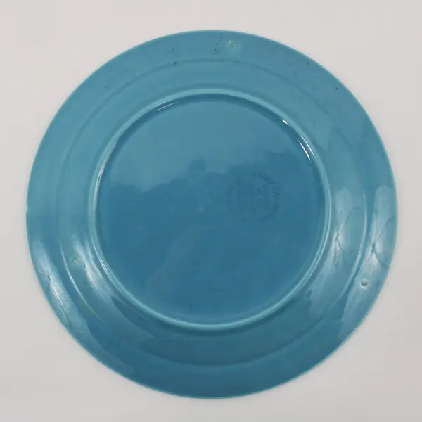 Vintage Vernon Kilns Early California Turquoise Salad Plate 7.5"