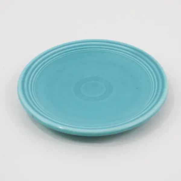 Vintage Homer Laughlin Fiestaware Turquoise Bread Plate 1936-73 Lower Case Mark