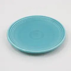 Vintage Homer Laughlin Fiestaware Turquoise Bread Plate 1936-73 Lower Case Mark