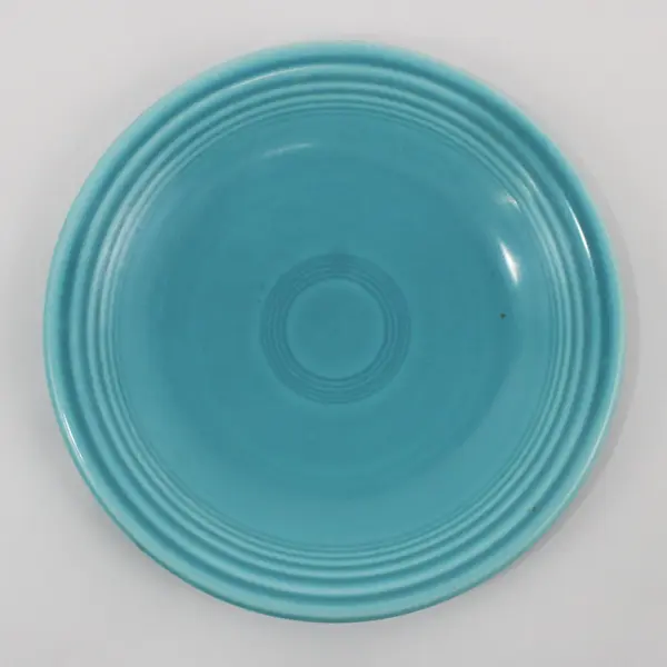 Vintage Homer Laughlin Fiestaware Turquoise Bread Plate 1936-73 Lower Case Mark