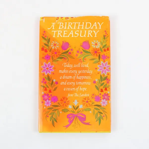 Hallmark Vintage Gift Book A Birthday Treasury Hardcover Book Floral