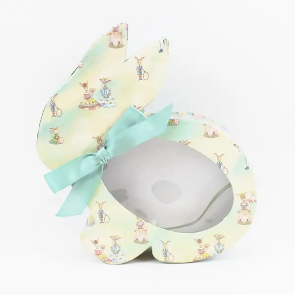 Harry London Rabbit-Shaped Empty Decorative Chocolate Box Attached Ribbon Bow