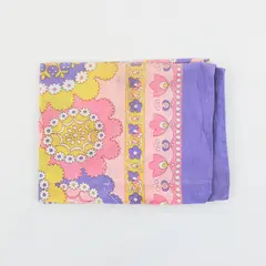 Vintage Kaffe Fassett Handmade Floral Pillowcase 25 x 17 In Multicolor