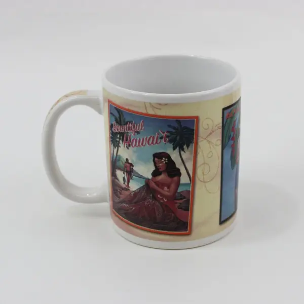 Lot of 3 Hawaii Themed Coffee Mugs