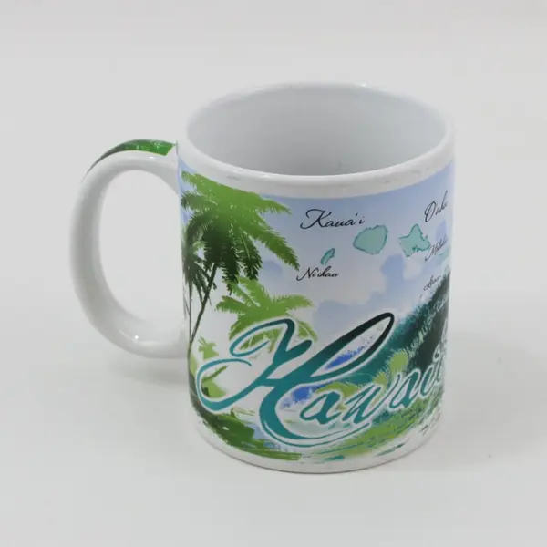 Lot of 3 Hawaii Themed Coffee Mugs
