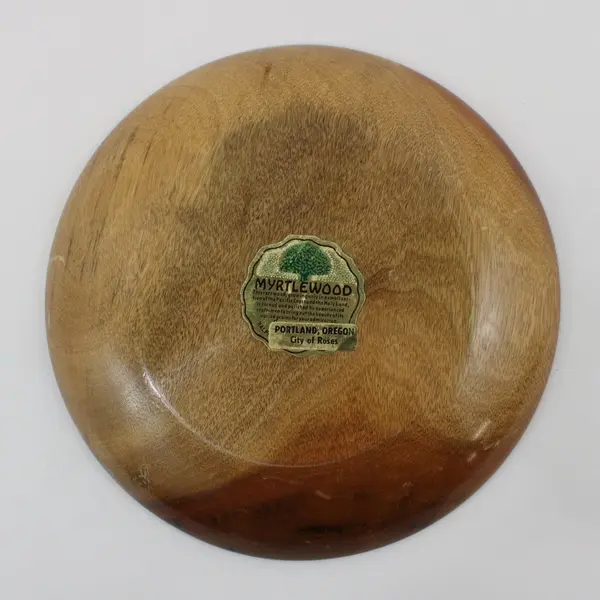Oregon Myrtlewood 8" Plate Partial Ralph Maker Mark