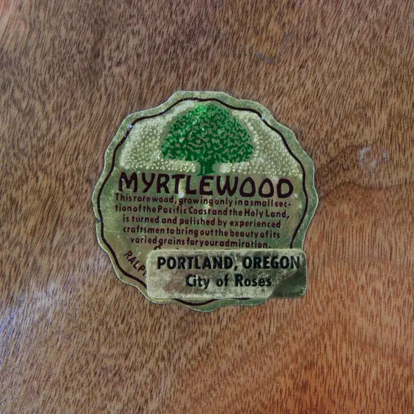 Oregon Myrtlewood 8" Plate Partial Ralph Maker Mark