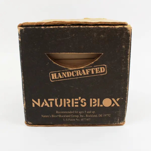 Nature's Blox Gravity-Defying Wooden Building Blocks Vintage 1990 Box
