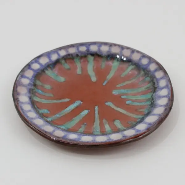 Clay Hearts Studio Ann Feldmeir Earthenware Plate 6.75"
