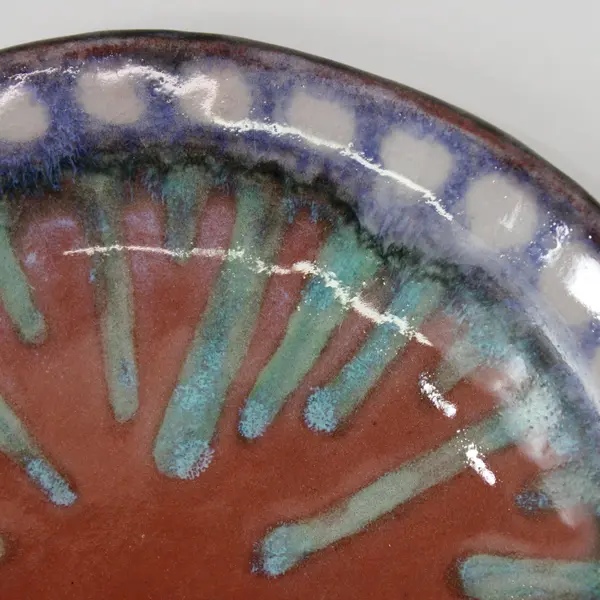 Clay Hearts Studio Ann Feldmeir Earthenware Plate 6.75"