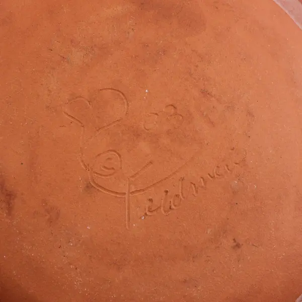 Clay Hearts Studio Ann Feldmeir Earthenware Plate 6.75"
