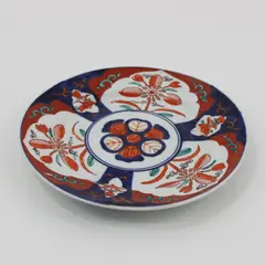 Vintage Japanese Imari Style Hand-Painted Floral Porcelain Plate 8"