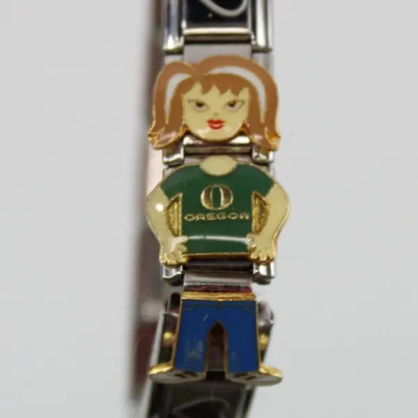 Linx & More Italian-Style Modular Charm Bracelet UO Woman Mascot Clasp