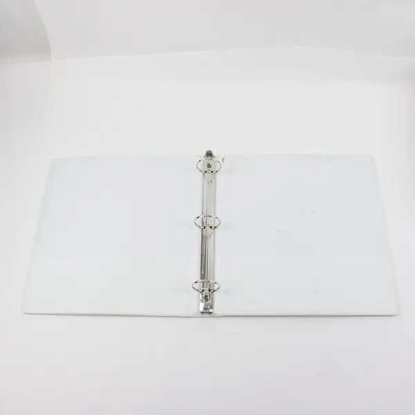 Staples Lot of 5 1.5in 3-Ring Binders White Cream Blue Used Worn