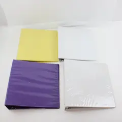 Mixed Lot of 4  3-Ring Binders 1.5-2 Inch Assorted Sizes