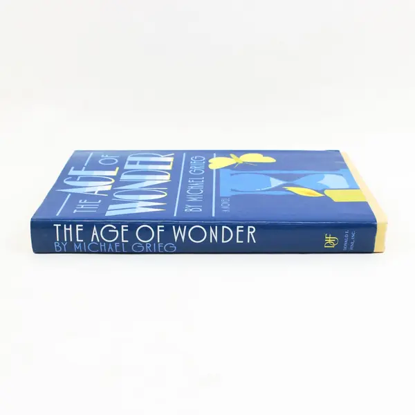 VTG The Age of Wonder by Michael Grieg Novel Fiction 1988 Hardcover Dust Jacket